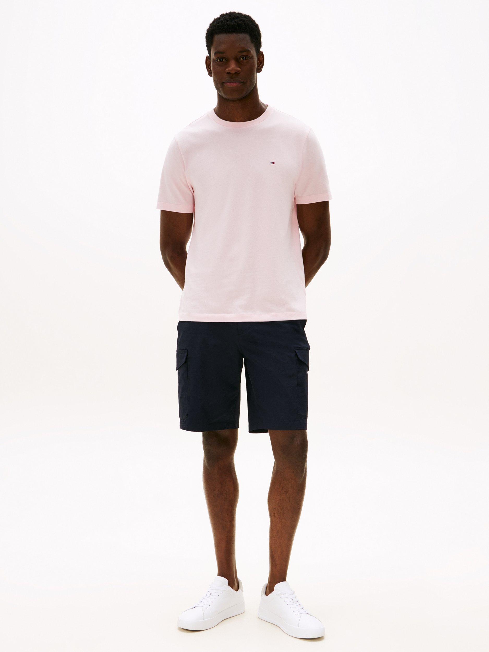 Product image 3 of 5, which shows Tommy Hilfiger Regular Fit Logo T-Shirt, Pink Lily, M