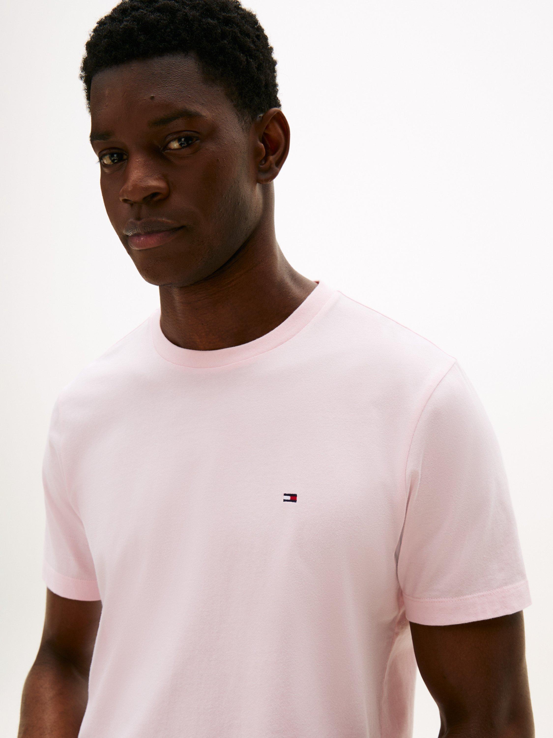 Product image 4 of 5, which shows Tommy Hilfiger Regular Fit Logo T-Shirt, Pink Lily, M
