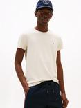 Tommy Hilfiger Cotton Blend Slim Fit Short Sleeve T-Shirt, Cream