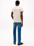 Tommy Hilfiger Cotton Slim Fit Short Sleeve Logo T-Shirt, Cream