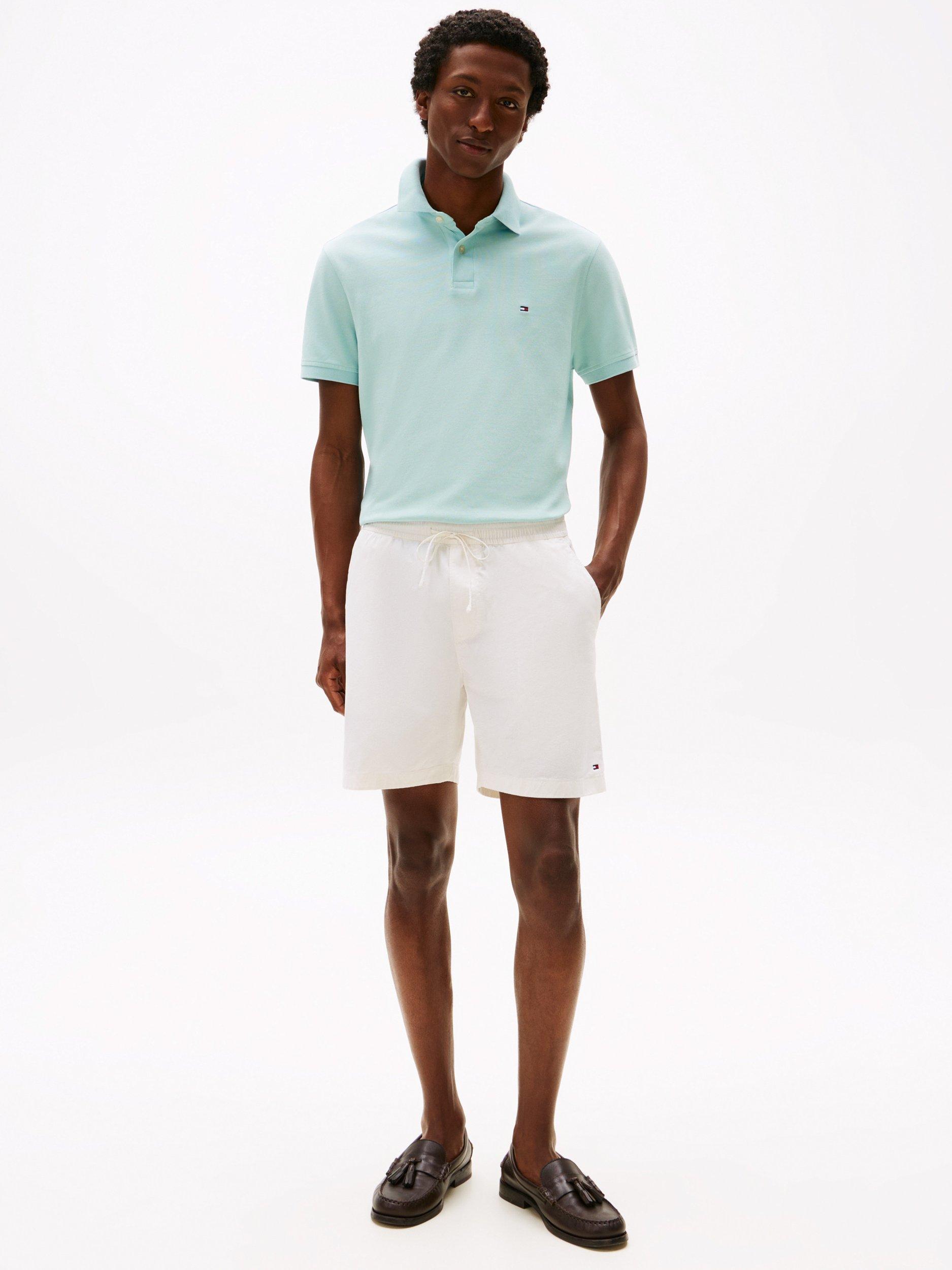 Product image 3 of 5, which shows Tommy Hilfiger 1985 Regular Fit Polo Shirt, Light Blue, S