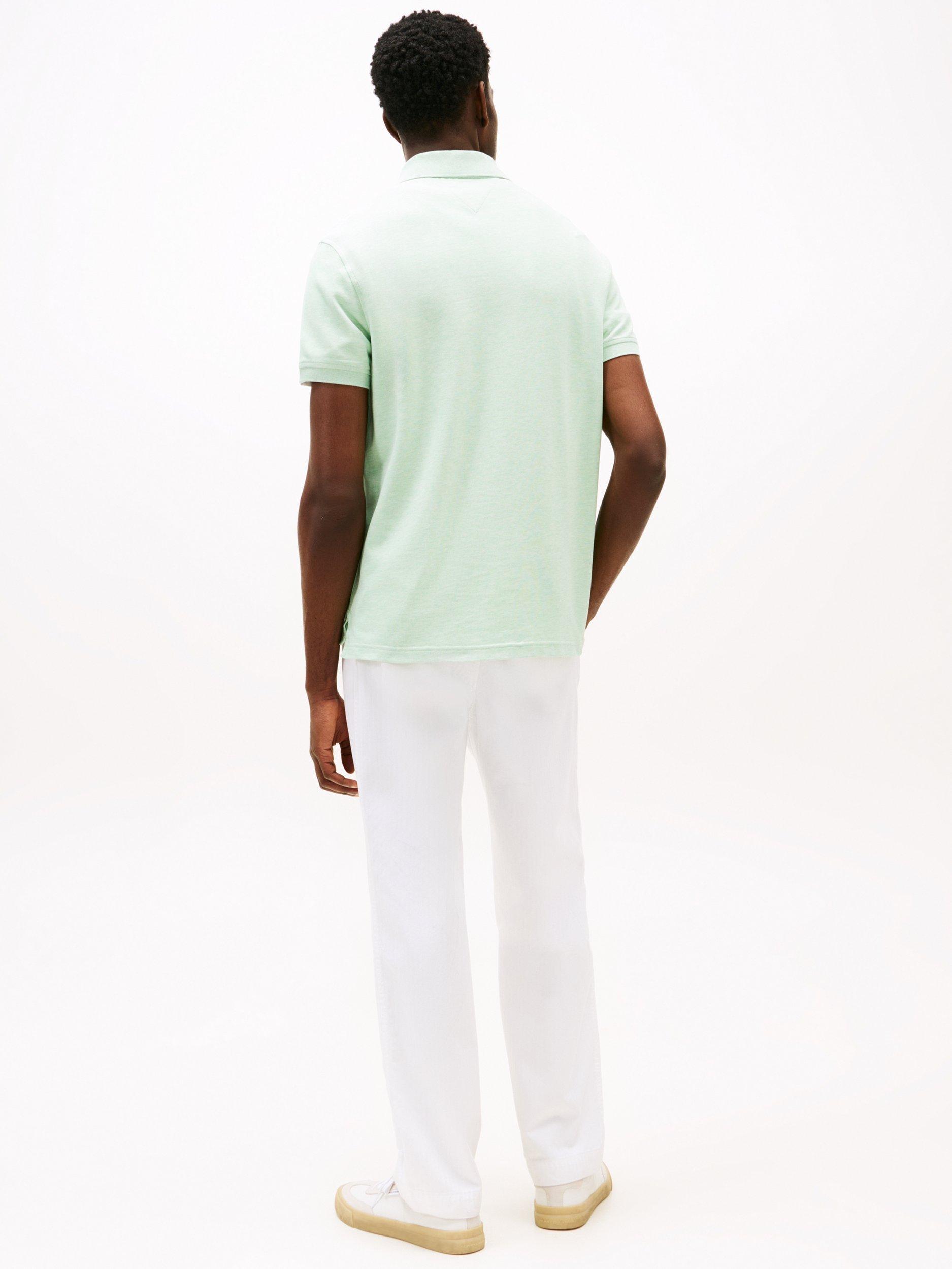 Product image 2 of 5, which shows Tommy Hilfiger 1985 Regular Fit Polo Shirt, Light Green, S