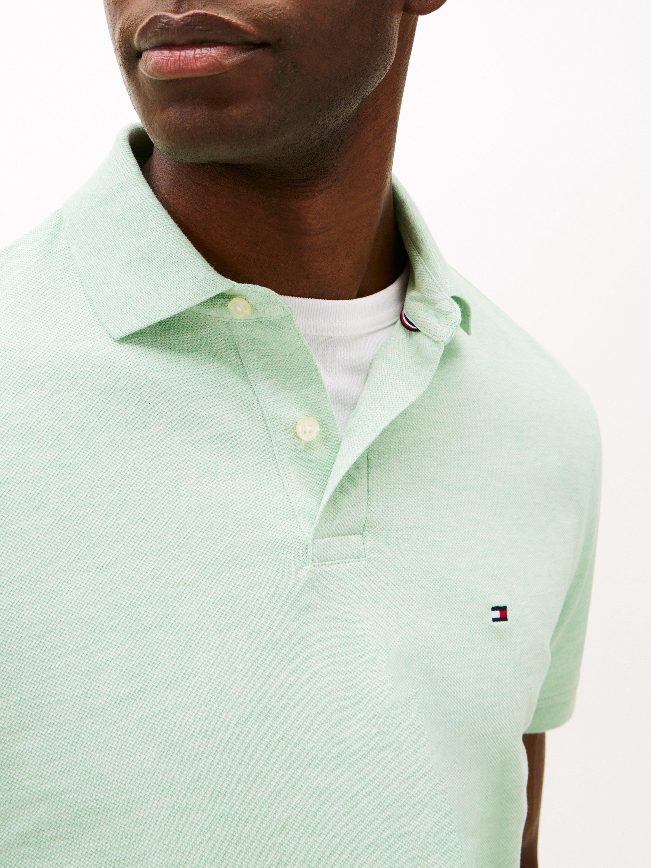 Product image 4 of 5, which shows Tommy Hilfiger 1985 Regular Fit Polo Shirt, Light Green, S