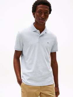 Tommy Hilfiger Cotton Regular Fit Polo Shirt, Light Blue, Light Blue