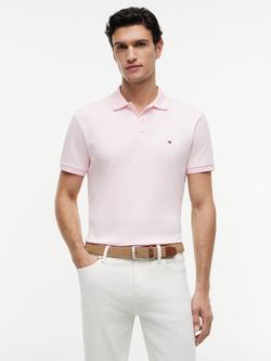 Tommy Hilfiger Short Sleeve Cotton Knit Polo Shirt, Light Pink
