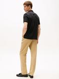 Tommy Hilfiger Cotton Regular Fit Zip Front Polo Shirt, Black