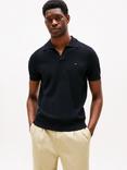 Tommy Hilfiger Short Sleeve Cotton Blend Knit Polo Top, Navy Blue