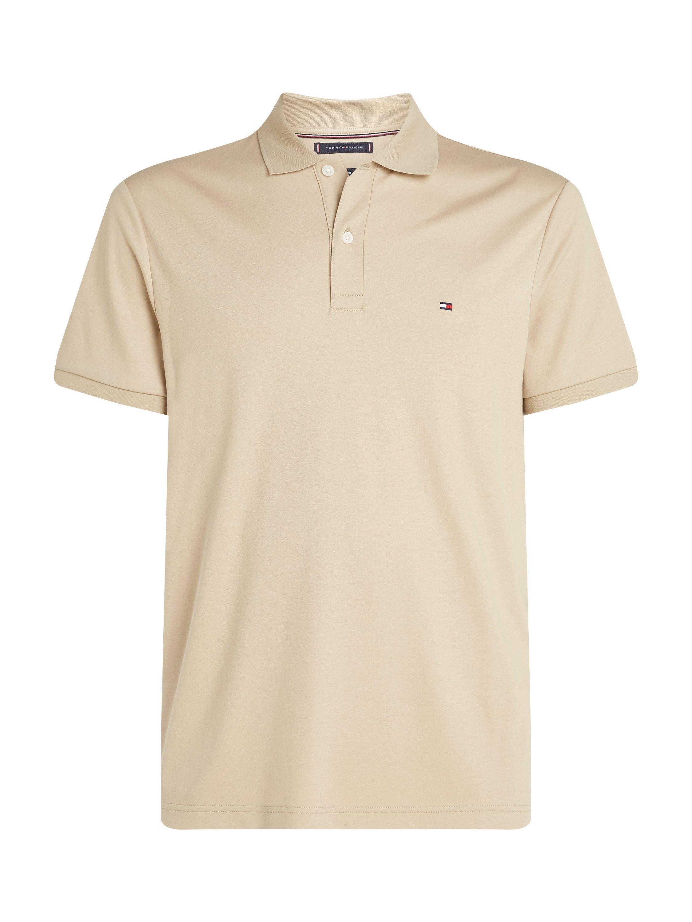 Product image 5 of 6, which shows Tommy Hilfiger Liquid Cotton Polo Shirt, Beige, S