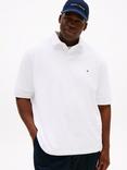 Tommy Hilfiger Plus 1985 Cotton Blend Regular Fit Short Sleeve Polo Shirt, White