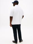 Tommy Hilfiger Plus 1985 Cotton Blend Regular Fit Short Sleeve Polo Shirt, White