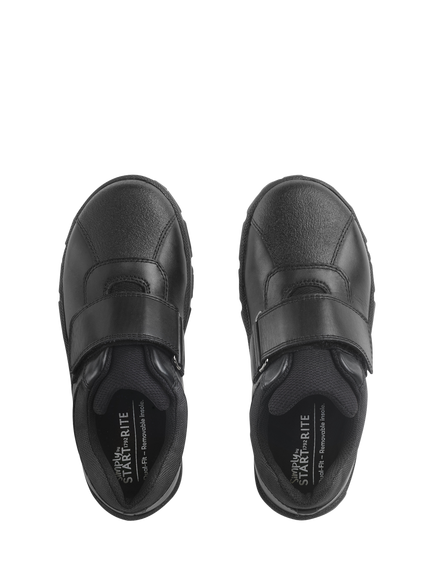 Start-Rite Simply by Start-Rite Kids' Atlas School Shoes, Black Leather - view 2, Black Leather