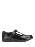 Start-Rite Kids' Novel T-Bar Leather Shoes, Black Patent