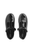 Start-Rite Kids' Novel T-Bar Leather Shoes, Black Patent