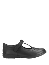 Start-Rite Kids' Simply Novel T-Bar Shoes, Black Leather