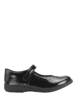 Start-Rite Kids' Study Leather Round Toe Shoes, Black Patent