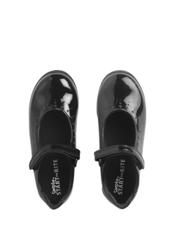 Start-Rite Kids' Study Leather Round Toe Shoes, Black Patent - view 2, Black Patent