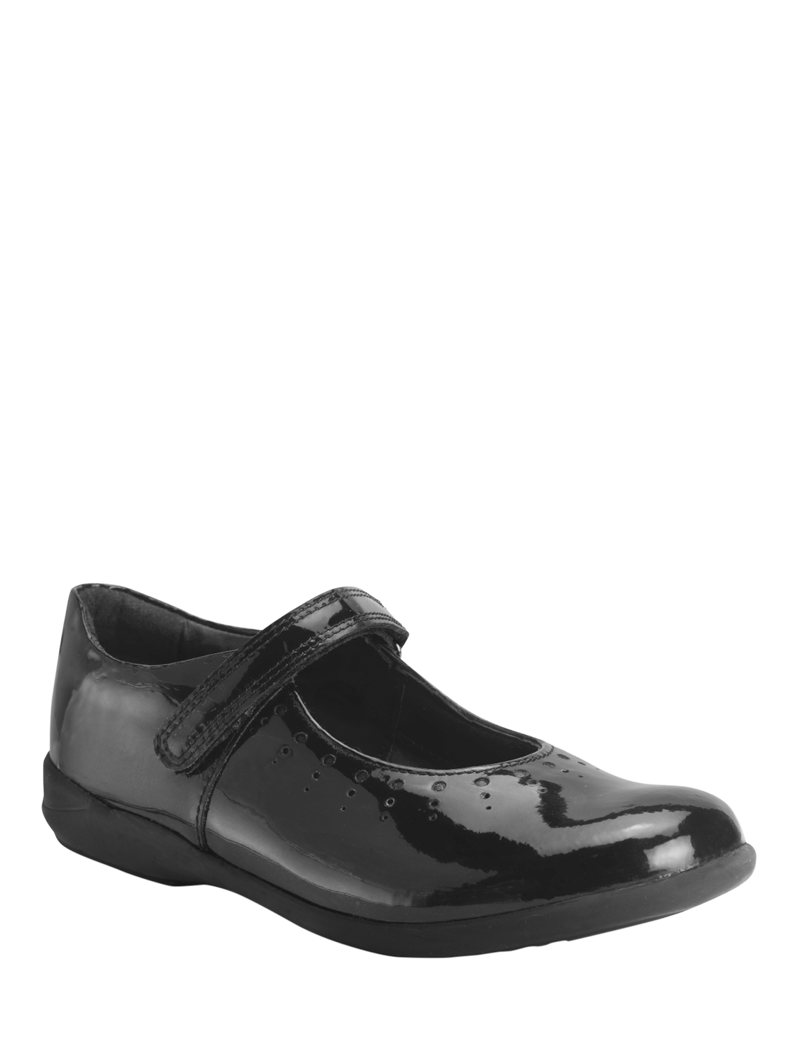 Product image 3 of 6, which shows Start-Rite Kids' Study Leather Round Toe Shoes, Black Patent, 10 Jnr
