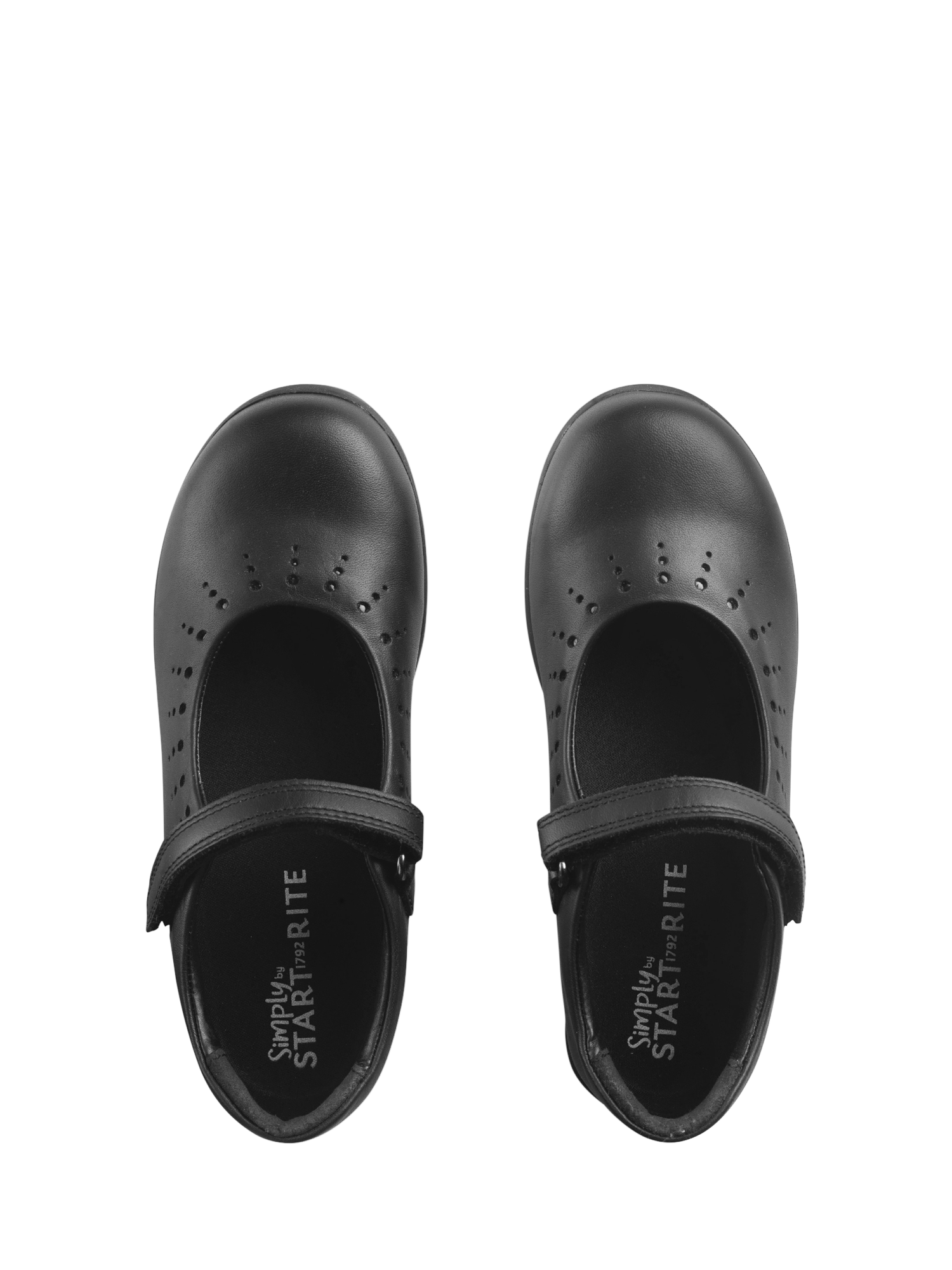 Product image 2 of 6, which shows Start-Rite Kids' Mary Jane Shoes, Black Leather, 10 Jnr