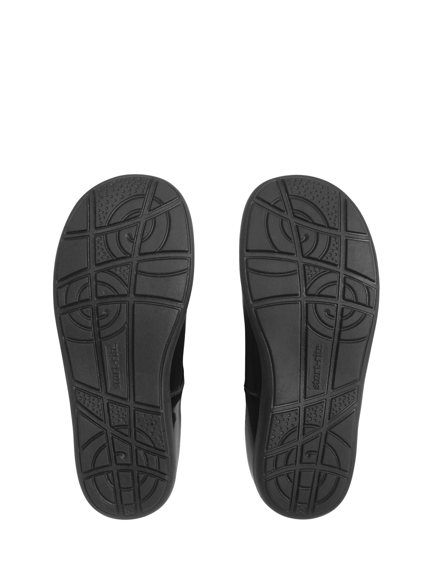 Product image 5 of 6, which shows Start-Rite Kids' Charlotte Leather Floral School Shoes, Black Leather, 7 E Jnr