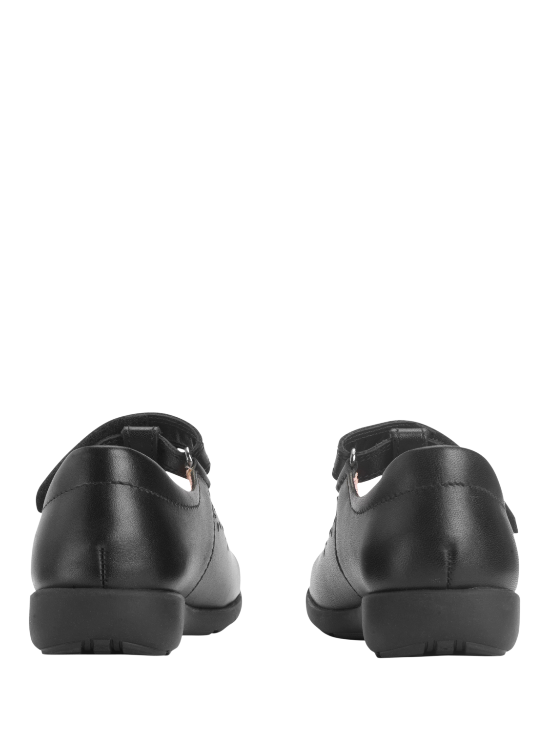 Product image 6 of 6, which shows Start-Rite Kids' Charlotte Leather Floral School Shoes, Black Leather, 7 E Jnr