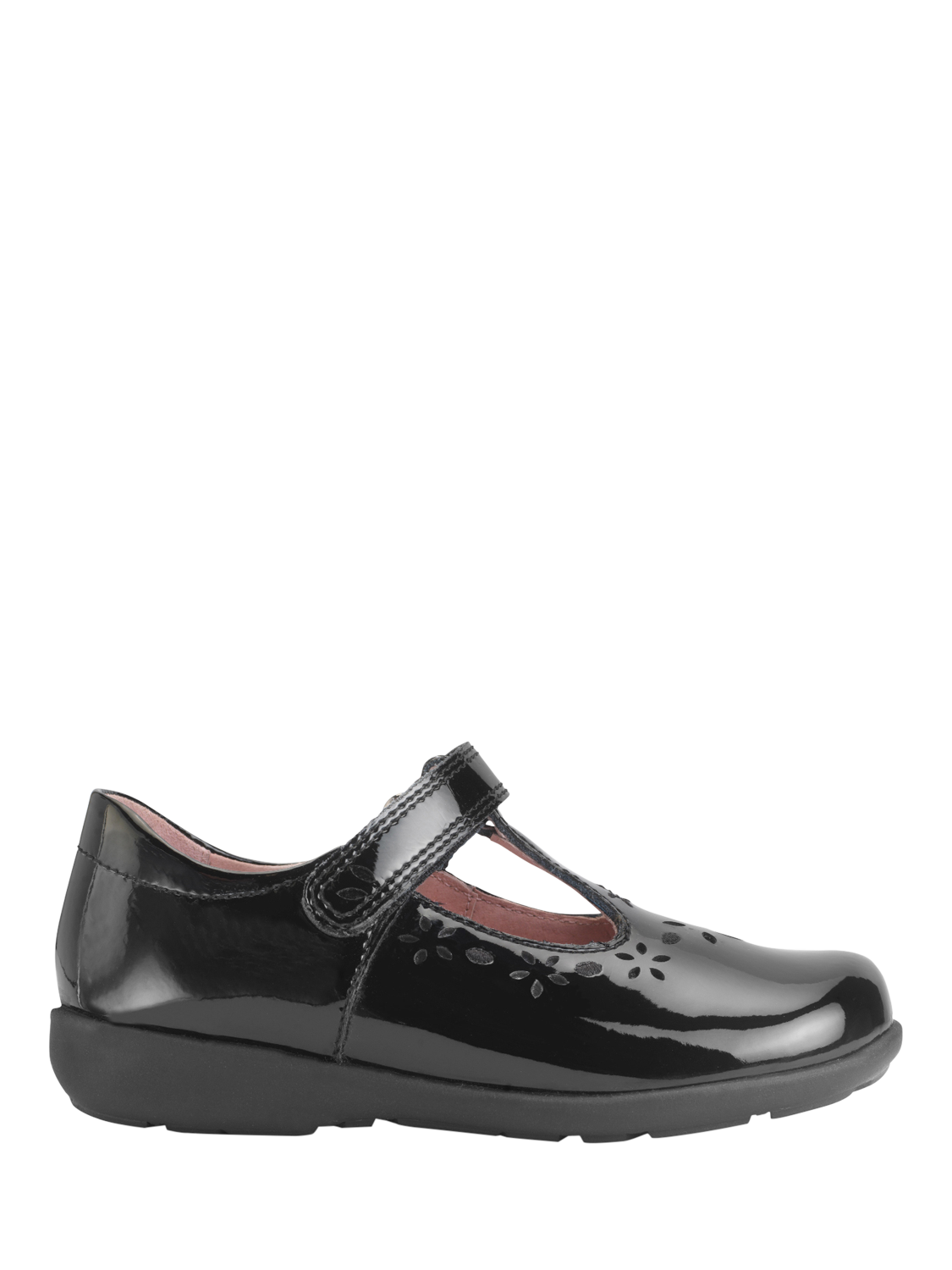 Product image 1 of 6, which shows Start-Rite Kids' Charlotte Mary Jane Shoes, Black Patent, 7 E Jnr