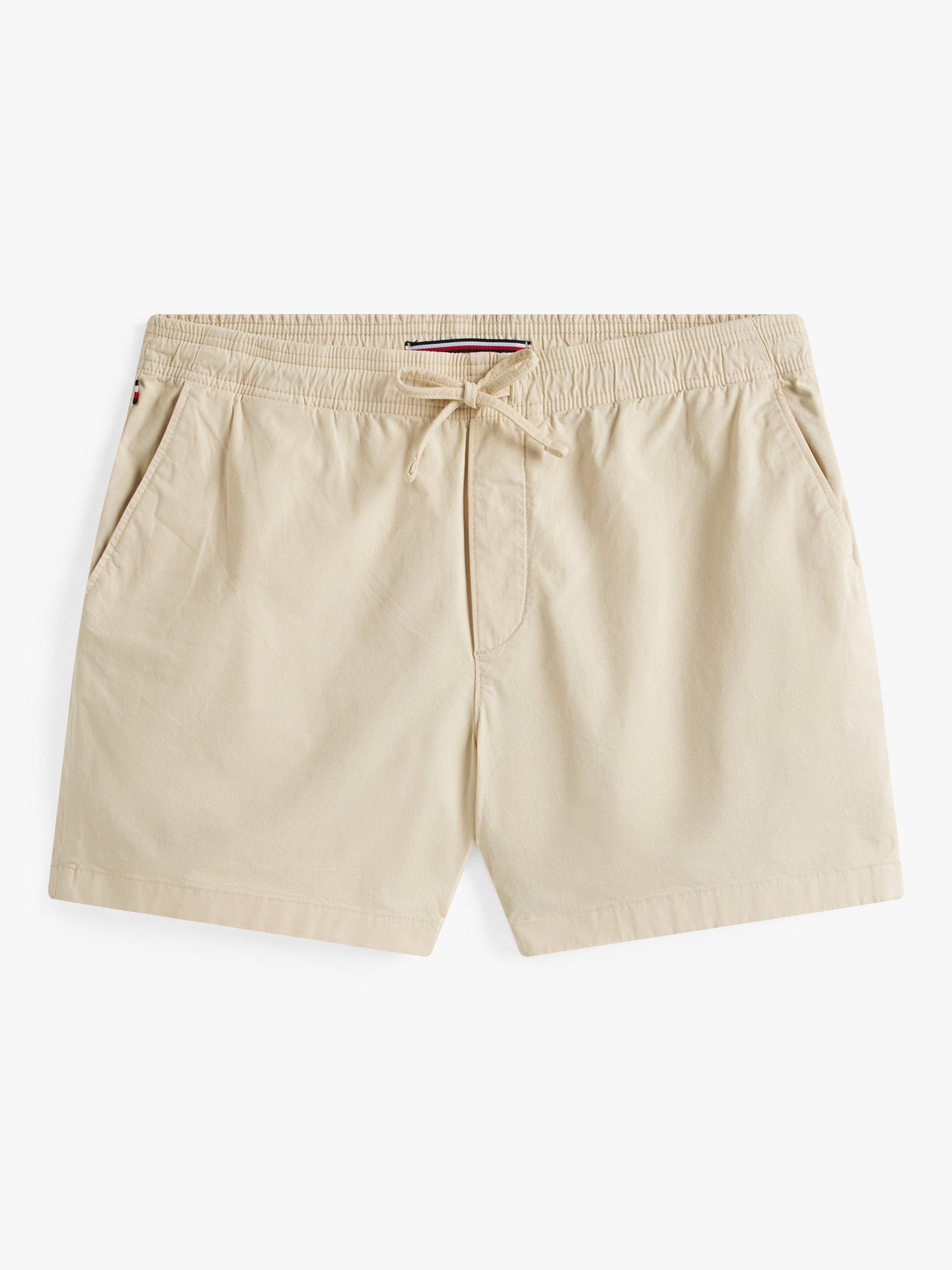 Product image 5 of 5, which shows Tommy Hilfiger Cotton Drawstring Chino Shorts, Newsprint beige, 32 R