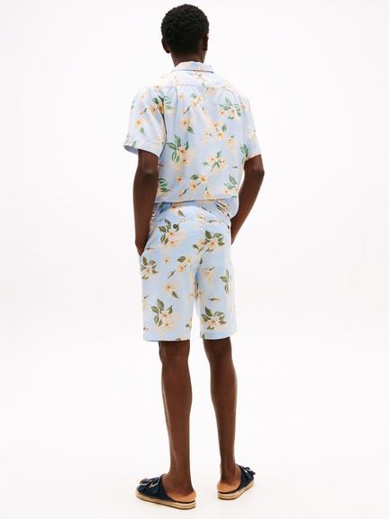 Tommy Hilfiger Mercer Floral Print Cotton Blend 7" Shorts, Blue/Multi - view 2, Blue/Multi