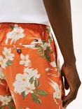 Tommy Hilfiger Mercer Floral Print Cotton Blend 7" Shorts, Orange/Multi