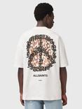AllSaints Incessant Oversized T-Shirt, Chalk White