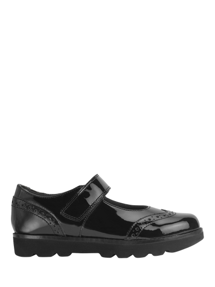 Start-Rite Kids' Cosmos School Shoes, Black Patent, Black
