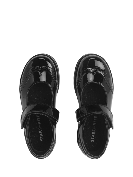 Start-Rite Kids' Cosmos School Shoes, Black Patent - view 2, Black Patent