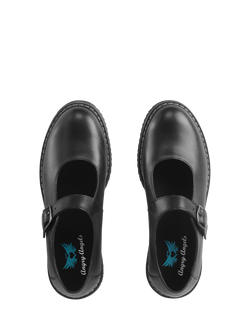 Start-Rite Kids' Angry Angels Embrace School Shoes, Black Leather - view 2, Black Leather