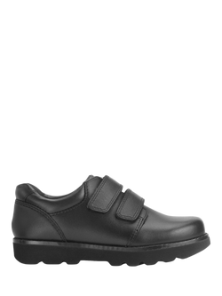 Start-Rite Kids' Parker Leather School Shoes, Black Leather, Black Leather