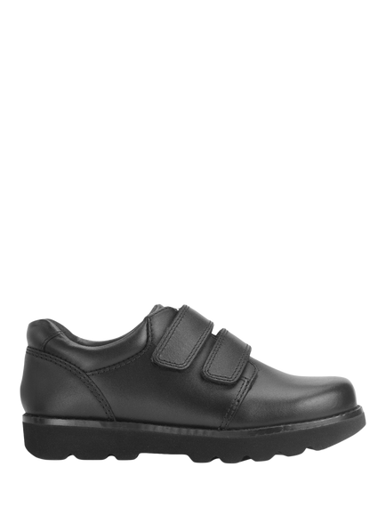 Start-Rite Kids' Parker Leather School Shoes, Black Leather, Black