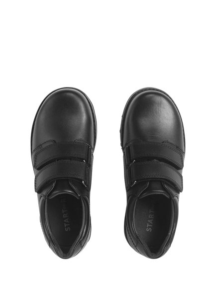 Start-Rite Kids' Parker Leather School Shoes, Black Leather - view 2, Black Leather