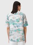 AllSaints Biarritz Short Sleeve Tropical Print Shirt, Multi