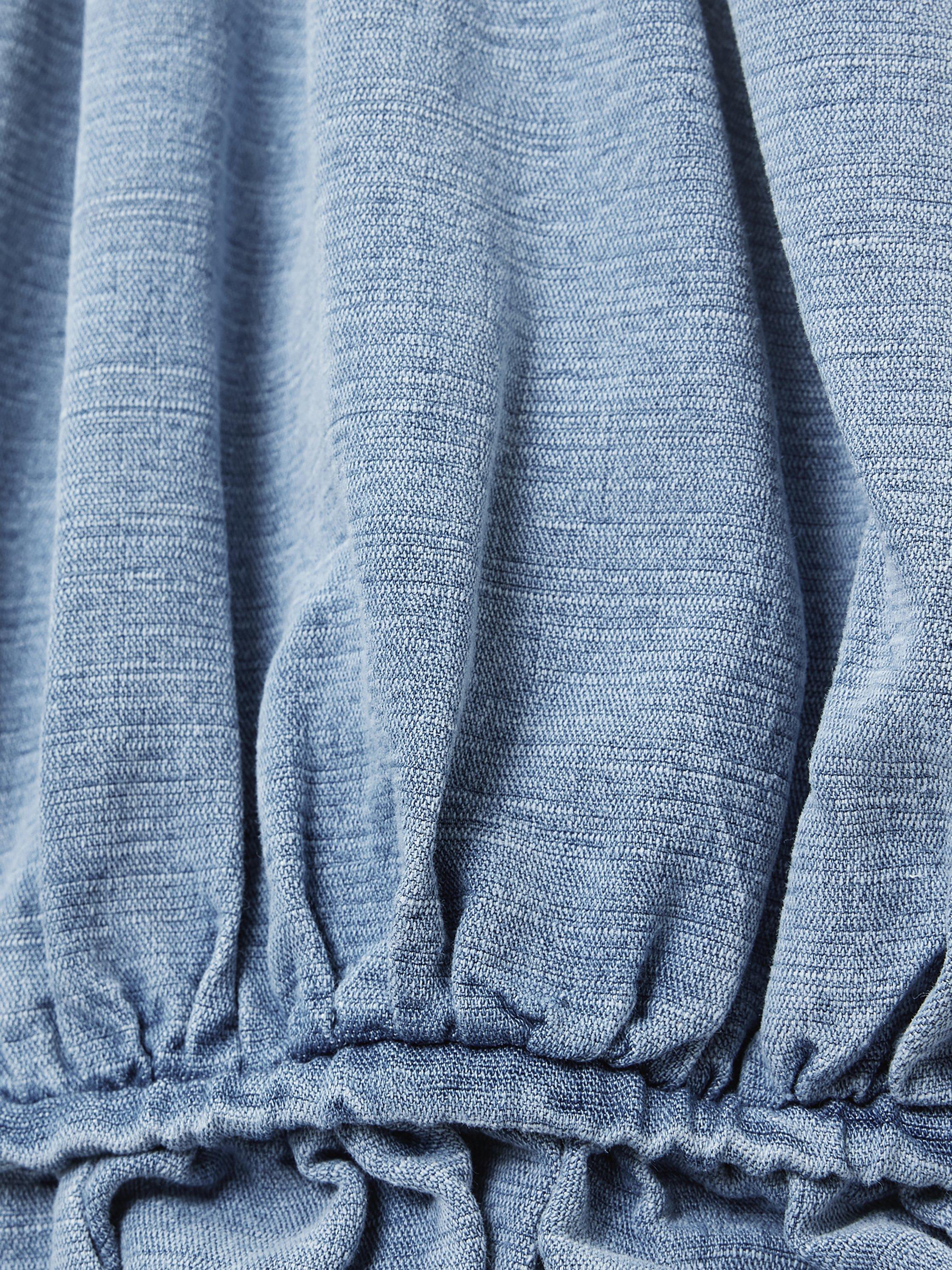 Product image 7 of 8, which shows AllSaints Remy V Neck Blouse, Light Blue, 10