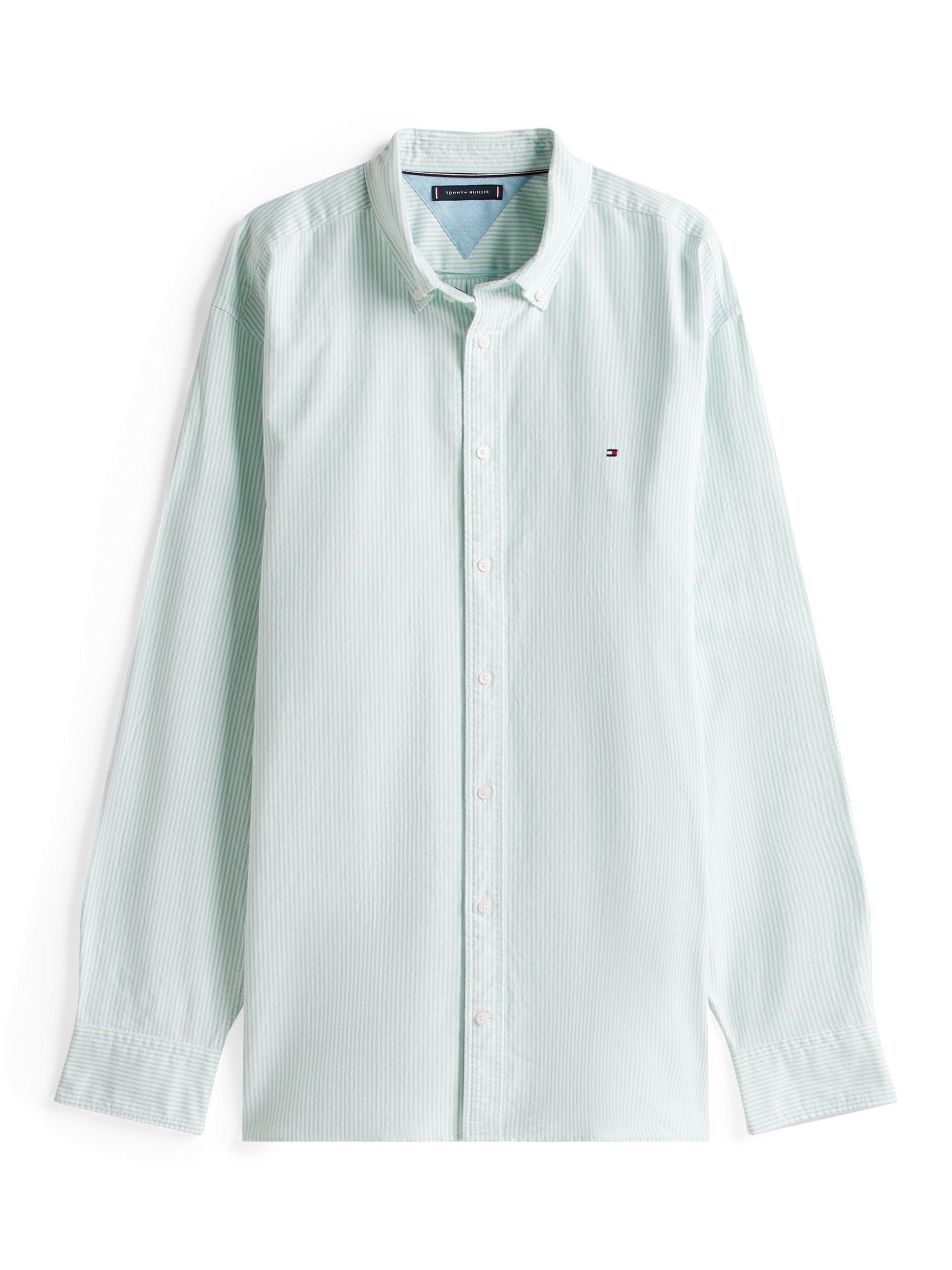 Product image 5 of 5, which shows Tommy Hilfiger Plus Regular Fit Straight Shirt, Light Green, XXXL