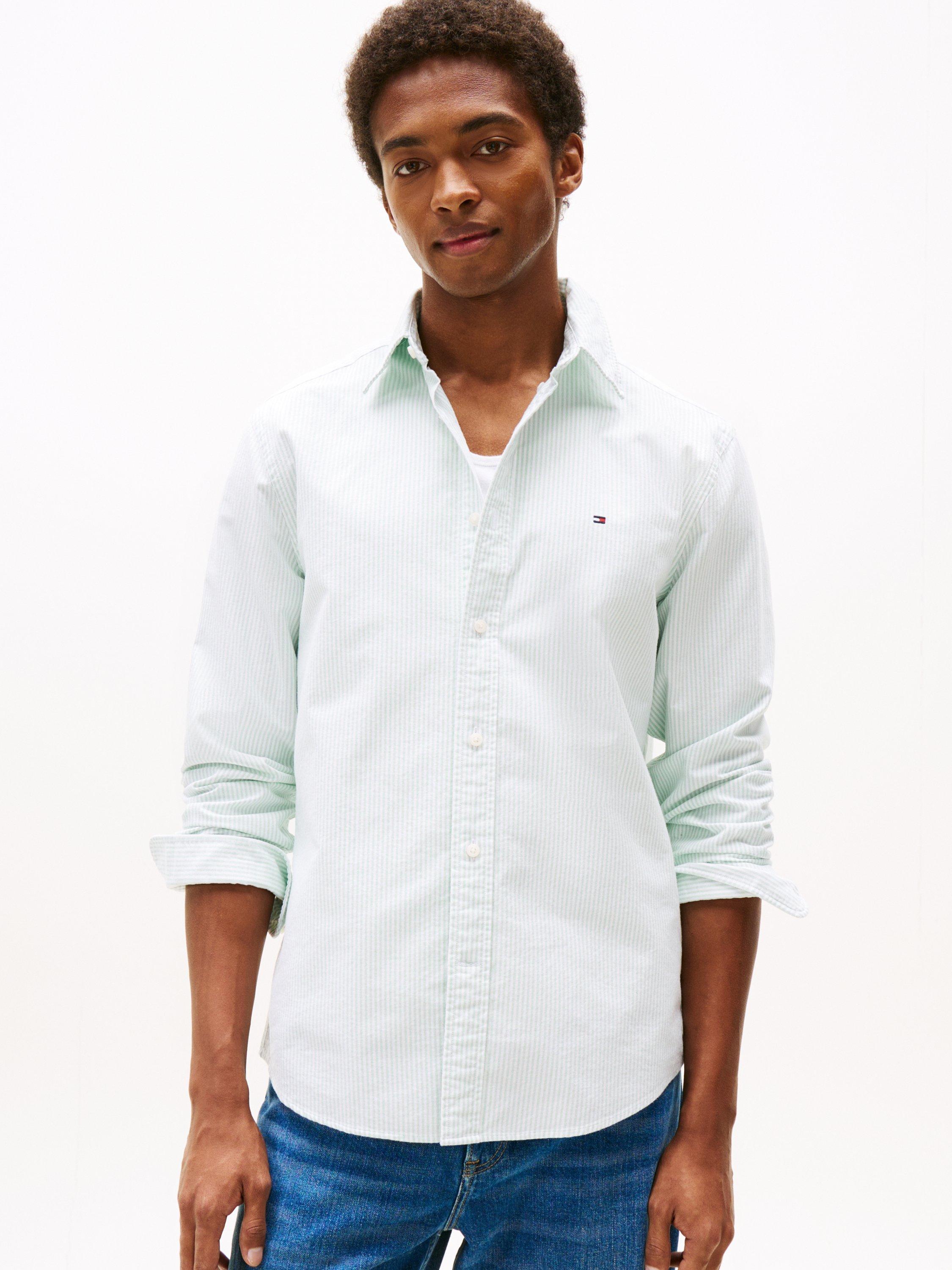 Product image 1 of 5, which shows Tommy Hilfiger Regular Fit Oxford Shirt, Light Green, S