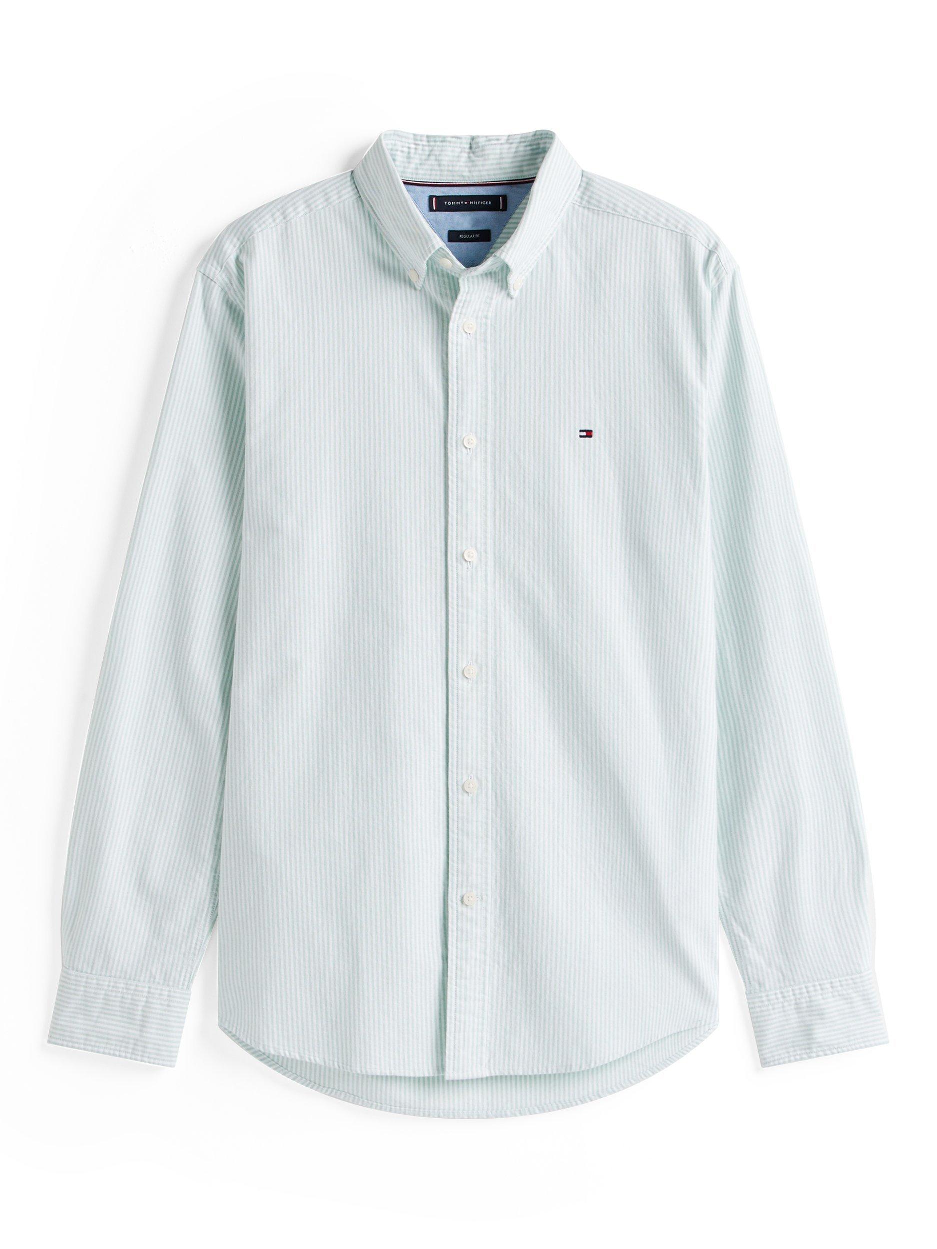 Product image 5 of 5, which shows Tommy Hilfiger Regular Fit Oxford Shirt, Light Green, S