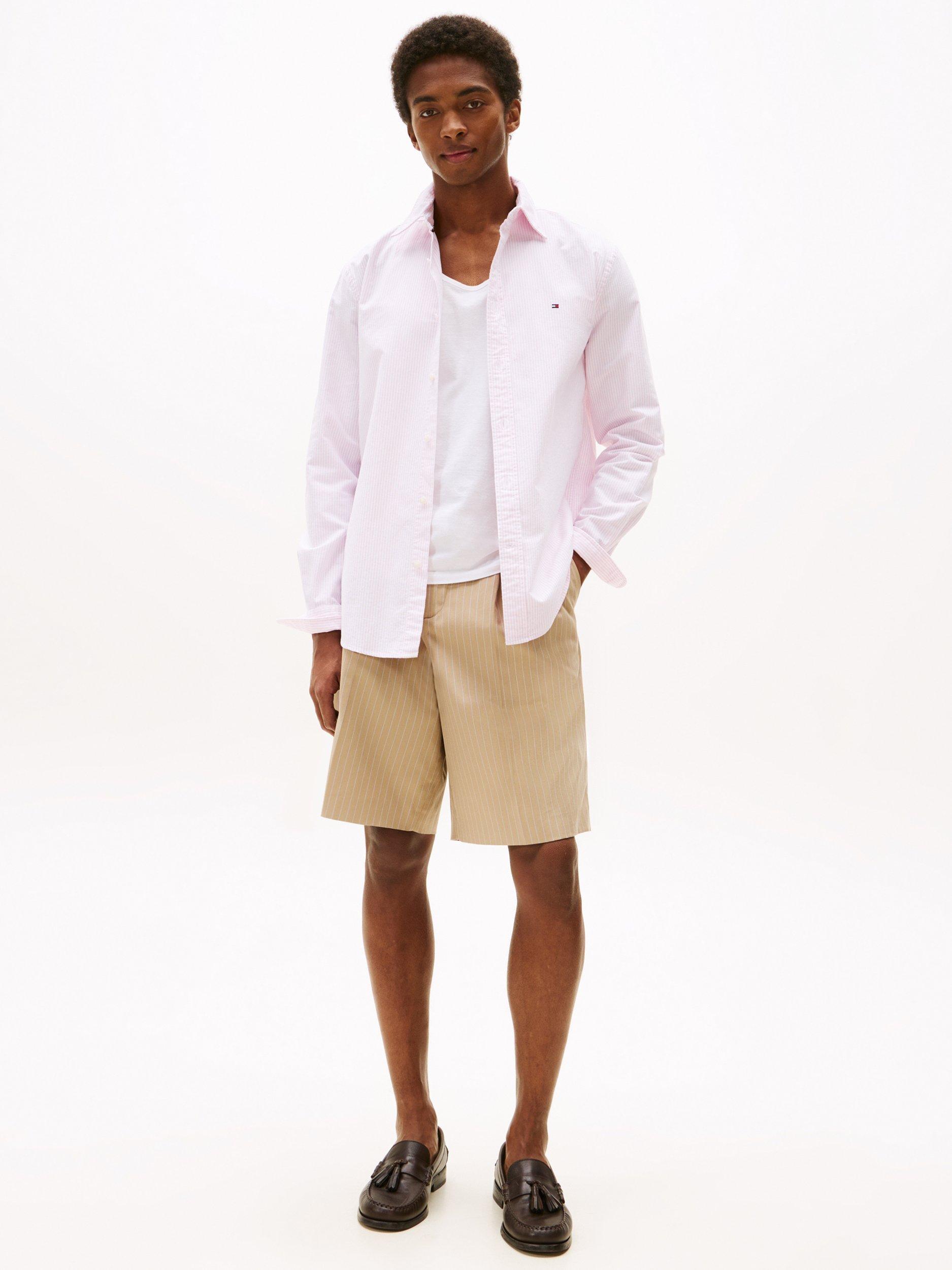 Product image 3 of 4, which shows Tommy Hilfiger Regular Fit Oxford Shirt, Light Pink, S