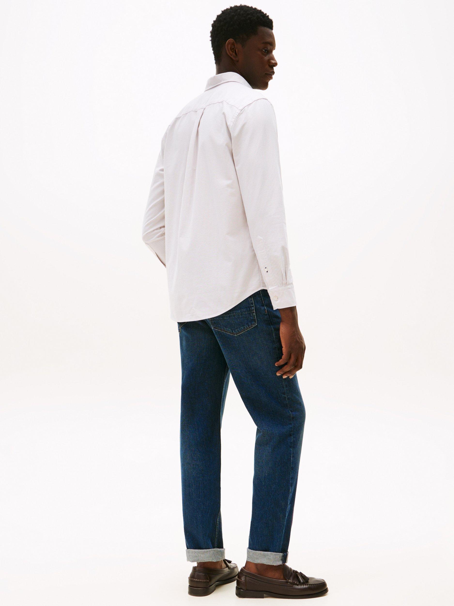 Product image 2 of 5, which shows Tommy Hilfiger Regular Fit Oxford Shirt, Red/Multi, S