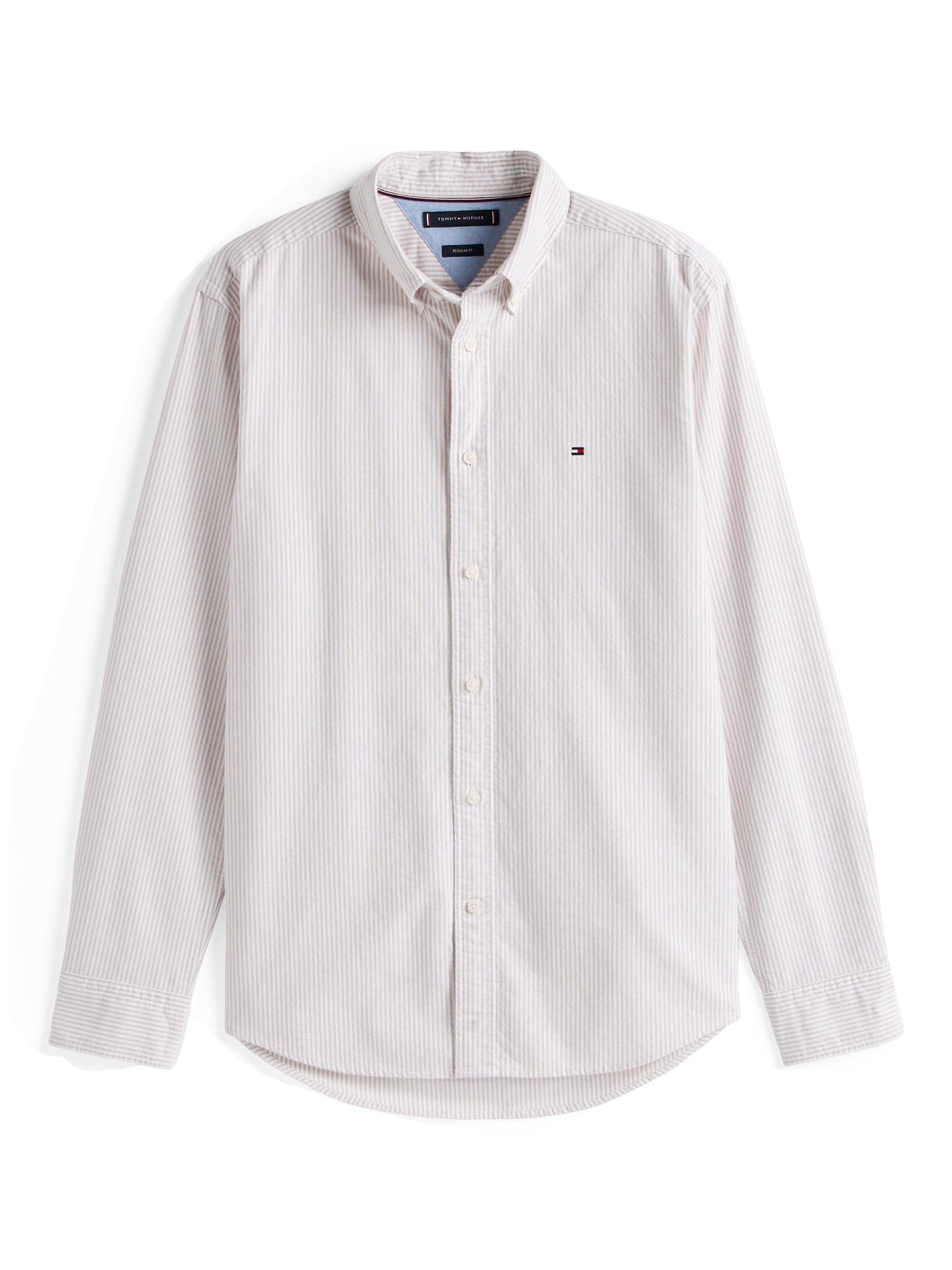 Product image 5 of 5, which shows Tommy Hilfiger Regular Fit Oxford Shirt, Red/Multi, S
