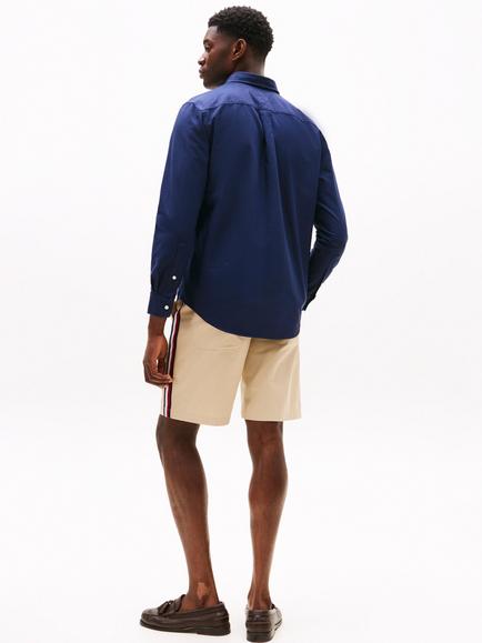 Tommy Hilfiger Cotton Regular Fit Oxford Shirt, Preppy Navy/Desert - view 2, Preppy Navy/Desert