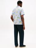 Tommy Hilfiger Short Sleeve Lightweight Floral Print Shirt, Orange/Multi