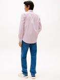 Tommy Hilfiger Regular Fit Pin Stripe Shirt, Medium Red/Multi