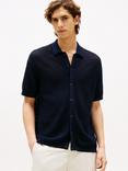 Tommy Hilfiger Cotton Loose Fit Textured Overshirt, Navy