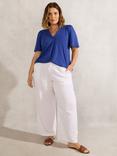 Live Unlimited Curve Jersey V-Neck Top, Blue
