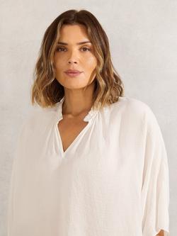 Live Unlimited Curve Dolman Sleeve Top, White - view 2, White
