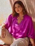 Live Unlimited Curve Blouse, Magenta Pink